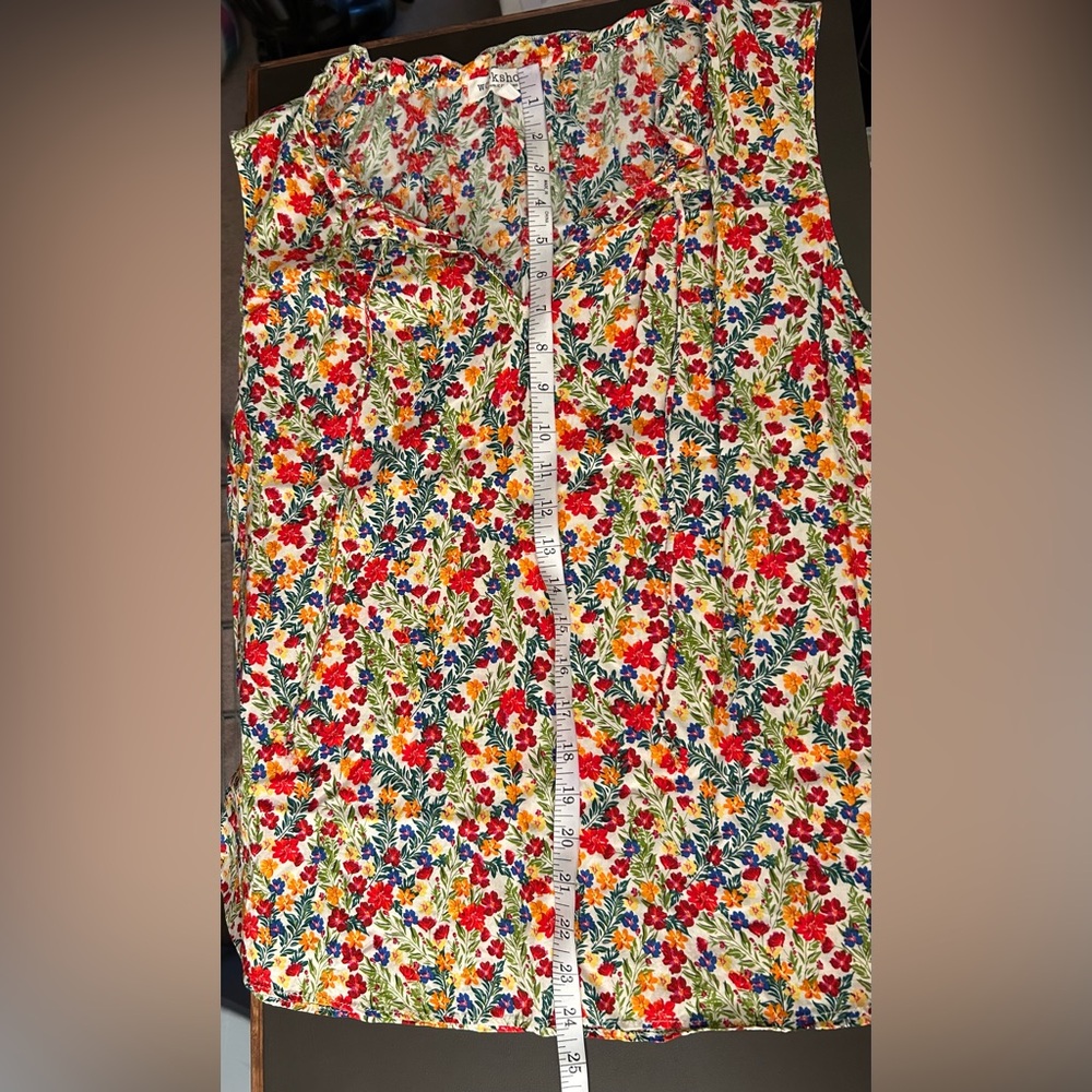 Cute Floral Tank Top 1X - Picture 6 of 7